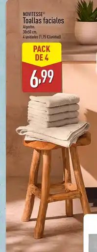 ALDI NOVITESSE Toallas faciales oferta