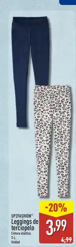 ALDI UP2FASHION Leggings de terciopelo oferta