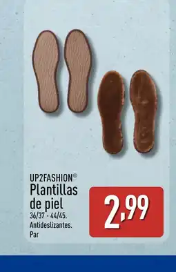 ALDI UP2FASHION Plantillas de piel oferta