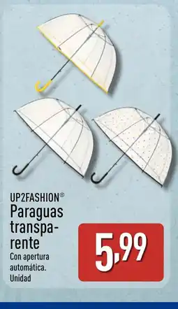 ALDI UP2FASHION Paraguas transpa- rente oferta