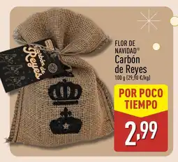 ALDI FLOR DE NAVIDAD Carbón de Reyes oferta
