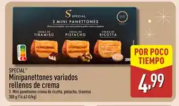 ALDI SPECIAL Minipanettones variados rellenos de crema oferta