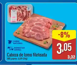 ALDI Cabeza de lomo fileteada oferta