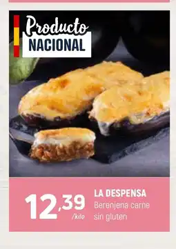Coviran LA DESPENSA Berenjena carne sin gluten oferta