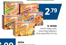 Coviran DR OETKER Pannini 4 quesos, atún, bacon crispy, barbacoa o jamón-queso oferta