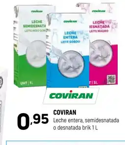 Coviran COVIRAN Leche entera, semidesnatada o desnatada oferta
