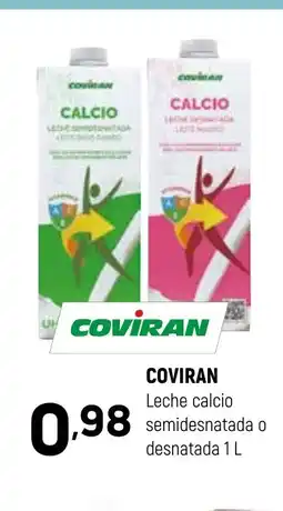 Coviran COVIRAN Leche calcio semidesnatada o desnatada oferta