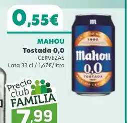 Coviran MAHOU Tostada 0,0 oferta