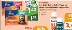 Coviran BREKKIES Cat Daily Delice Pollo/Pavo en salsa o Salmón/Atún en gelatina oferta