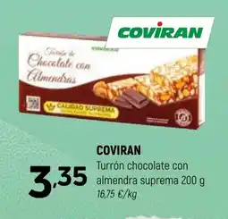 Coviran COVIRAN Turrón chocolate con almendra suprema oferta