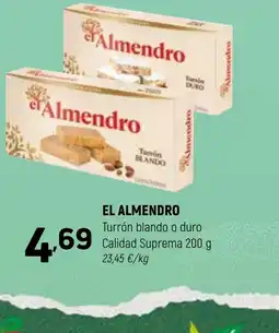 Coviran EL ALMENDRO Turrón blando o duro Calidad Suprema oferta