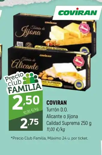 Coviran COVİRAN Turrón D.O. Alicante o Jijona Calidad Suprema oferta