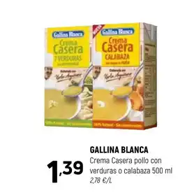 Coviran GALLINA BLANCA Crema Casera pollo con verduras o calabaza oferta