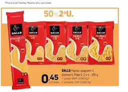 Coviran GALLO Pastas spaguetti 3, plumas 6, fideo oferta