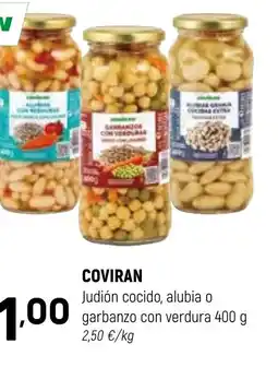 Coviran COVIRAN Judión cocido, alubia o garbanzo con verdura oferta