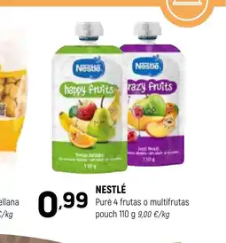Coviran NESTLÉ Puré 4 frutas o multifrutas pouch oferta