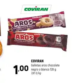 Coviran COVIRAN Galletas aros chocolate negro o blanco oferta