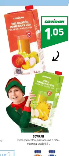 Coviran COVİRAN Zumo melocotón-manzana-uva o piña- manzana-uva oferta