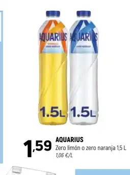 Coviran AQUARIUS Zero limón o zero naranja oferta