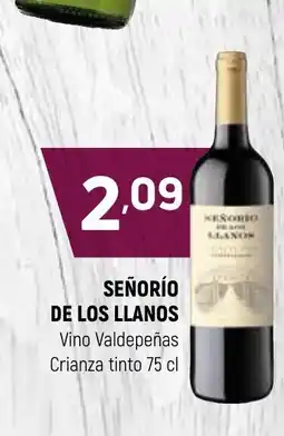 Coviran SEÑORÍO DE LOS LLANOS Vino Valdepeñas Crianza tinto oferta