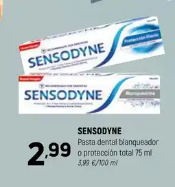 Coviran SENSODYNE Pasta dental blanqueador o protección total oferta