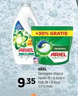 Coviran ARIEL Detergente Original líquido 29 +6 dosis o Pods 26 +9 dosis oferta