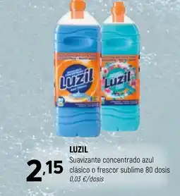 Coviran LUZIL Suavizante concentrado azul clásico o frescor sublime 80 dosis oferta