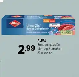 Coviran ALBAL Bolsa congelación ultra-zip 2 tamaños oferta