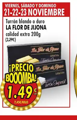 SPAR LA FLOR DE JIJONA Turrón blando o duro calidad extra oferta
