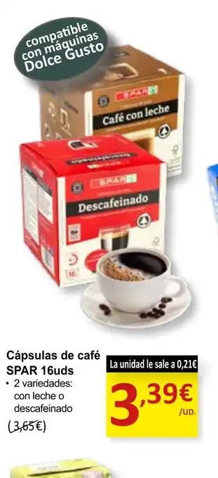 SPAR Cápsulas de café