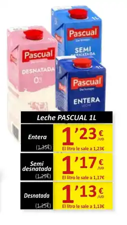 SPAR PASCUAL Leche oferta
