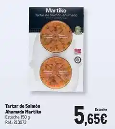Makro Martiko - tartar de salmón ahumado oferta