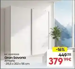 Embargos a lo bestia Gran savona armario oferta