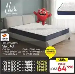 Embargos a lo bestia Viscorol - colchon tor stretch eco, torch hipoallerganica oferta