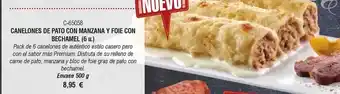 El sabor - canelones de pato con manzana y foie con bechante