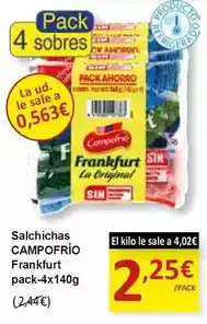 SPAR Campofrío - salchichas oferta