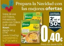 Unide Market Knorr - sopa de ave con fideos, minestrone, pollo con fideos o de cebolla oferta