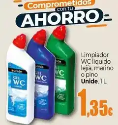 Unide Market Unide - limpiador wc líquido lejía, marino o pino oferta