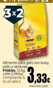 Unide Market Friskies - alimento para gato con buey, pollo y verduras oferta
