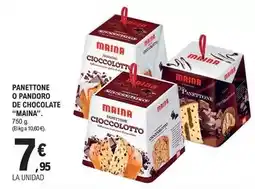 E.Leclerc Maina - panettone o pandoro de chocolate oferta