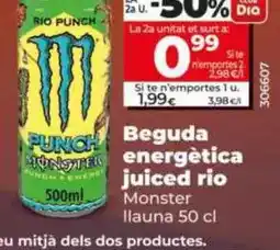 Dia Monster - bebida energética juiced rio lata 50 cl oferta