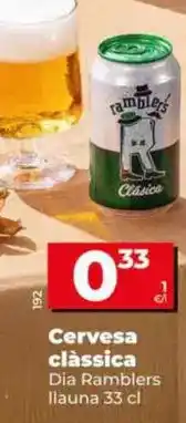 Dia Dia ramblers - cerveza clásica lata 33 cl oferta