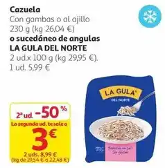 Alcampo La gula del norte - cazuela o sucedaneo de angulas oferta