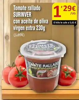 SPAR SURINVER Tomate rallado con aceite de oliva virgen extra oferta