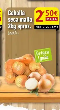 SPAR Cebolla seca malla oferta