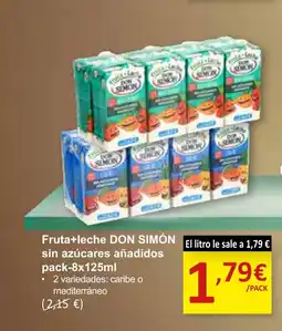 SPAR DON SIMÓN +leche sin azúcares añadidos oferta