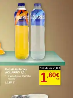 SPAR AQUARIUS Bebida isotónica oferta
