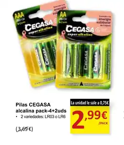 SPAR CECASA Pilas alcalina oferta