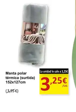 SPAR Manta polar térmica oferta