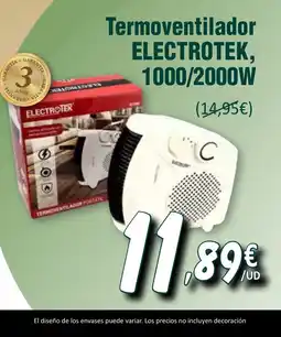 SPAR ELECTROTEK, Termoventilador oferta